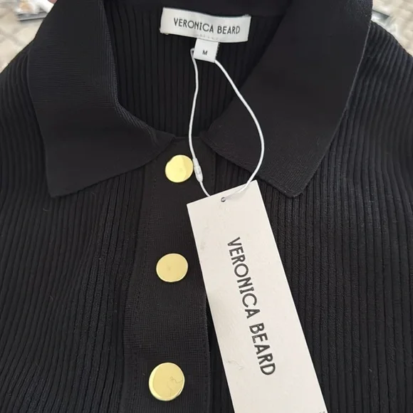 Veronica Beard Lauper Sweater Dress Black

Elegant Black Button-Up Dress - Picture 6 of 7